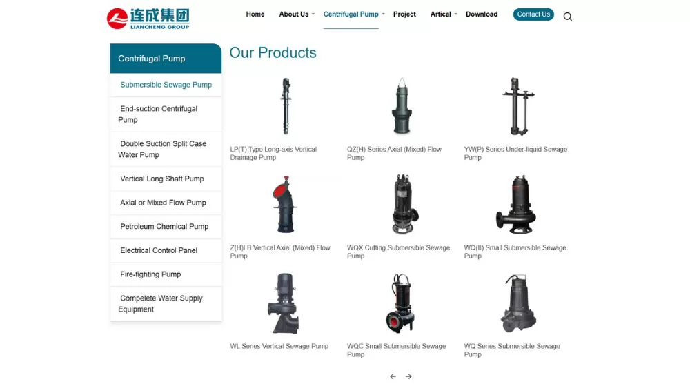 Sewage Pump Manufacturer